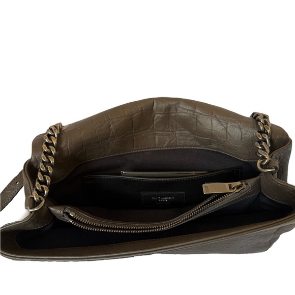 Saint Laurent Medium Monogram West Hollywood Bag - Grey - Picture 8 of 9